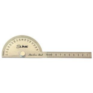Транспортир з лінійкою, 180&deg;, 100мм S-line / 15-660 008283 фото