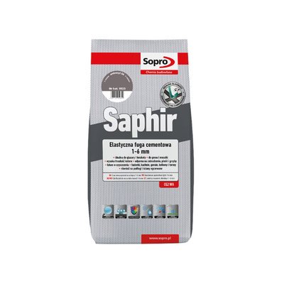 Затирка для швів Sopro Saphir антрацит 66 2 кг 050284    фото