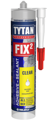 Tytan PROFESSIONAL FIX² Clear Клей-герметик Монтажний 290мл 049657    фото