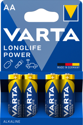 VARTA Longlife Power R6 AA батарейка 4шт 037235    фото