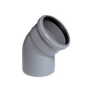 Коліно каналізаційне 110мм x 67&ordm; 038145    фото