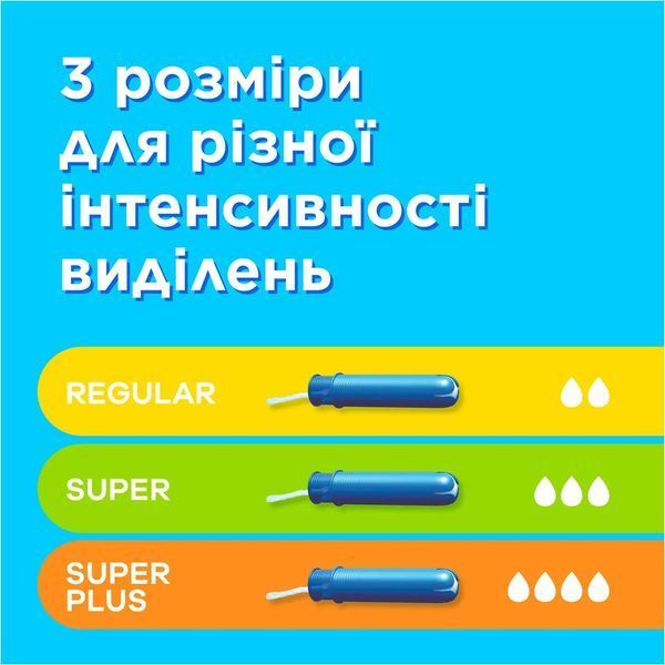 Тампони Tampax Compak super plus з аплікатором 16 шт 014654 фото
