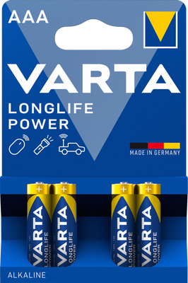 VARTA Longlife Power R3 AAA батарейка 4шт 037236    фото
