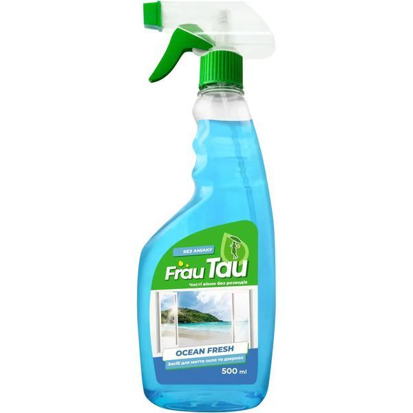 Засіб для миття скла та дзеркал Ocean Fresh, розпилювач, 500 мл 050534    фото
