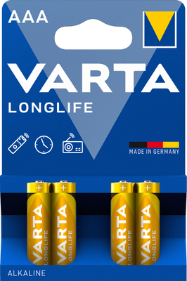 VARTA Longlife R3 AAA батарейка 4шт 037232    фото