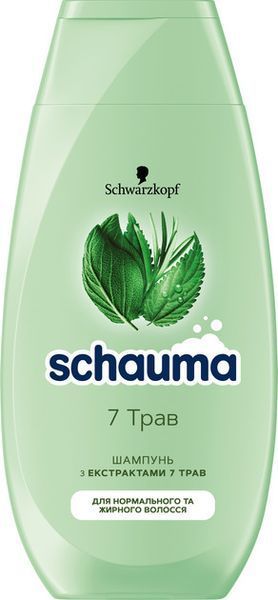 Шампунь Schauma 7 трав для нормального та жирного волосся 250 мл 032878 фото