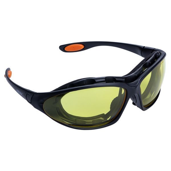 Окуляри захисні зі зм. дужками Super Zoom anti-scratch, anti-fog (бурштин) н-р 9410921 053265    фото