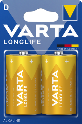 VARTA Longlife  LR20 D батарейка 2шт 039810    фото