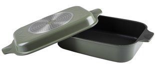 Гусятница RINGEL Zitrone Olive Ростер 34x24x13.5 см (6+3л) з кришкою (RG-2108-34/OL) 051340    фото