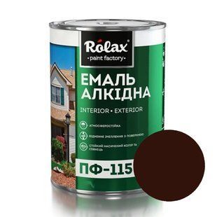 Емаль алкідна ПФ-115 0.9 кг коричнева Ролакс 003167    фото