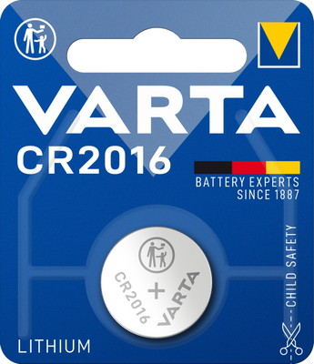 VARTA Lithium CR 2016 батарейка 1шт 037228    фото