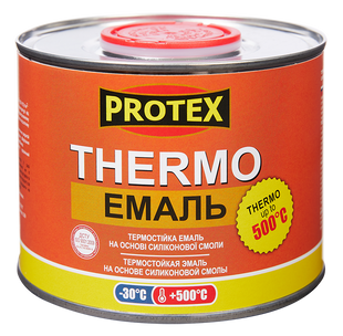 Термоемаль срібляста 0.4кг 400мл PROTEX  038494    фото