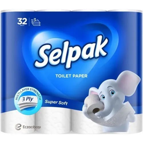 Папір туалетний SELPAK целюлозний 3-х шаровий 32 шт 053682     фото