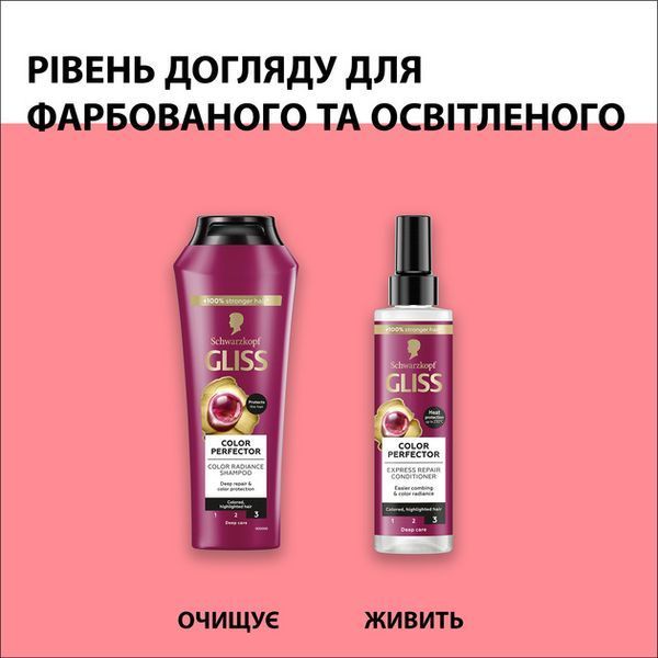Шампунь для фарбованого волосся Gliss Kur Color 250 мл 032566 фото