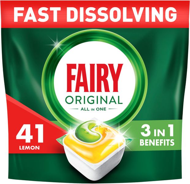 Капсули для посудомийних машин Fairy Original All In One Лимон 41 шт 051689    фото