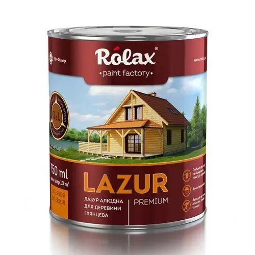 Лазур для деревини алкідна "LAZUR" 2.5л олива 112 036480    фото