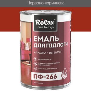 Емаль алкідна ПФ-266 2.8 кг червоно-коричнева Ролакс 003204    фото