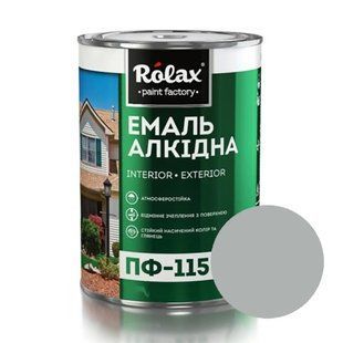 Емаль алкідна ПФ-115 0.9 кг срібляста Ролакс 003187    фото