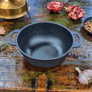 Каструля чавунна лита 2 л Т401Ук без кришки 045480    фото