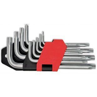 Набір ключів TORX, Cr-V, 9 шт. (Т10-Т50) Technics | 49-140 007828    фото