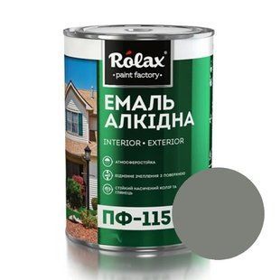 Емаль алкідна ПФ-115 0.9 кг сіра Ролакс 003183    фото