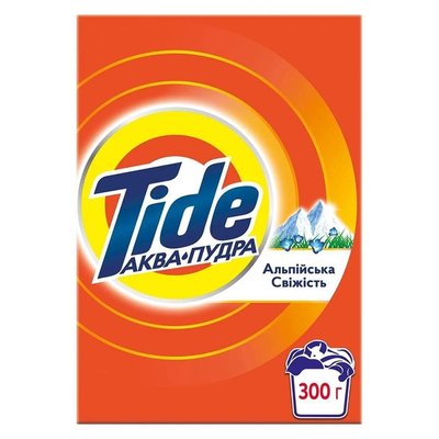 Тайд пральний порошок для ручного прання 300г Аква-пудра альпійська свіжість 044292    фото
