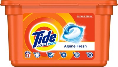 Капсули для прання Tide Альпійська свіжість 12шт 033477    фото