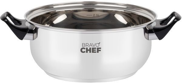 Каструля BRAVO CHEF 16 см (1.1 л) (BC-2002-16) з бакелітовими ручками  046563    фото