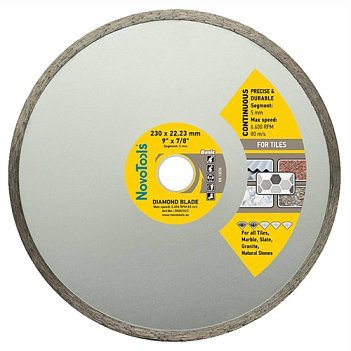 Алмазний диск відрізний NovoTools Novotools Basic 230x5,0x22,2 суцільний     фото