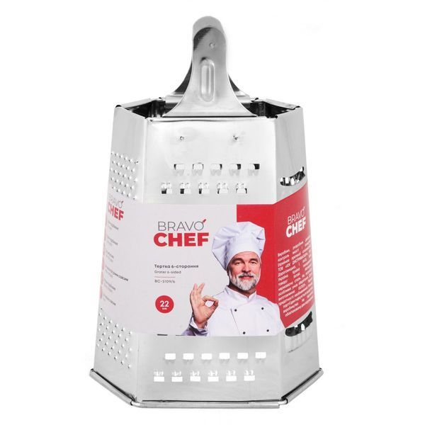 Терка 6-стороння BRAVO CHEF (BC-5109/6) 052228    фото