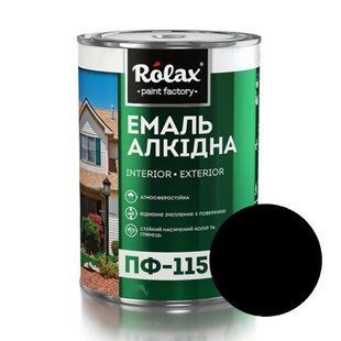 Емаль алкідна ПФ-115 0.9 кг чорна Ролакс 003197    фото