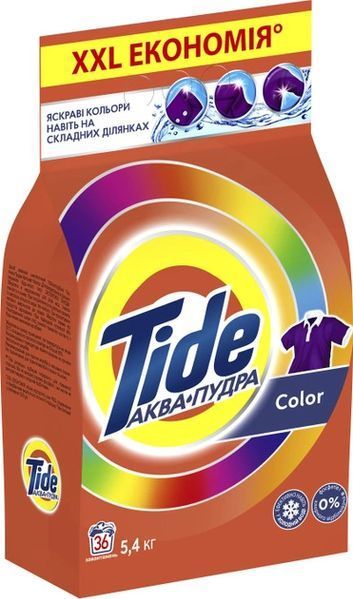 Пральний порошок Tide Аква-пудра Колор, 5,4кг 047082    фото