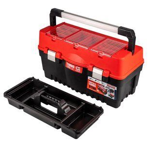 Ящик для інструментів з лотком та металевими замками 22  041864 фото