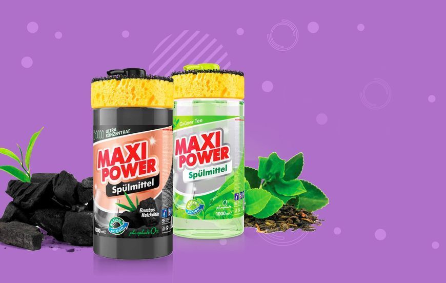 Засіб для миття посуду MAXI POWER Nanomatic 1000 мл 054869    фото