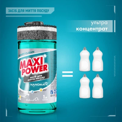 Засіб для миття посуду MAXI POWER Nanomatic 1000 мл 054869    фото