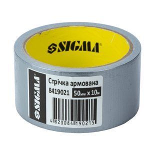 Стрічка армована сіра 50ммх10м (8419021) 053007    фото