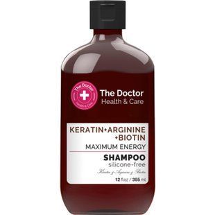 Шампунь для ослабленого та пошкодженого волосся Keratin + Arginine + Biotin Maximum Energy 355 мл 045728 фото