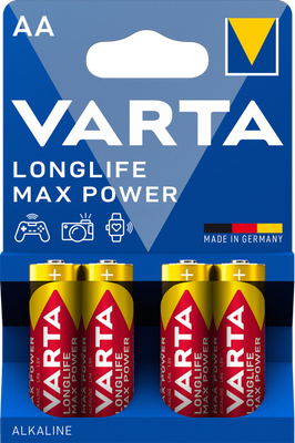 VARTA Longlife Max Power R6 AA батарейка 4шт 037233    фото